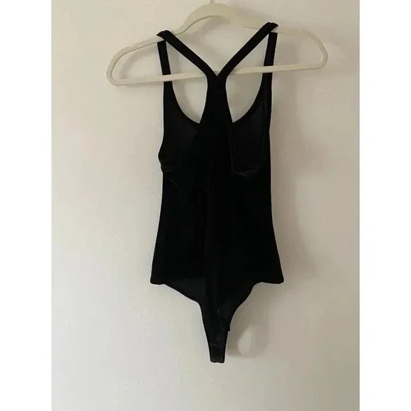 Madewell Bodysuit Women’s Small Black Velvet - Picture 4 of 9